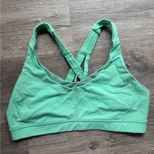 Lululemon Green Double Strap Sports Bra